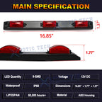 Red LED Truck Bed Tail Light for Ford F-150 (2015-2020)