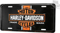 License Plate Tag for Harley Davidson (Vintage Orange Logo)