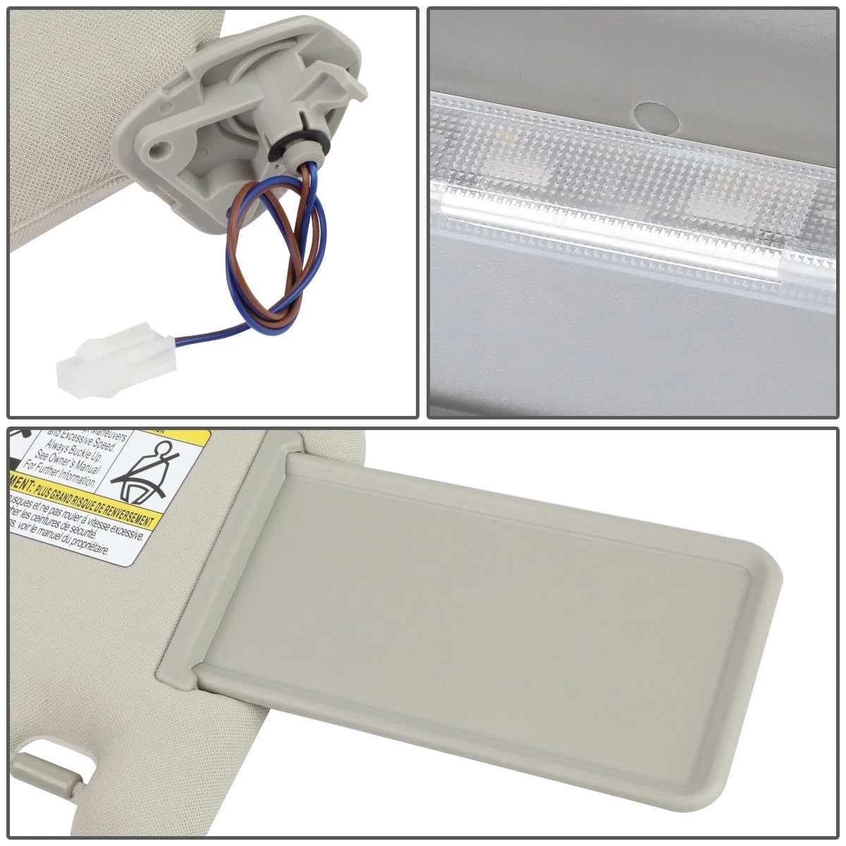 OE Style Interior Left Driver Sun Visor for Pathfinder/Infiniti (2013–2019)