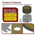 Wet Parking Brake Disk Kit for John Deere Gator XUV 625 825 835 855 865 (2010–2023)