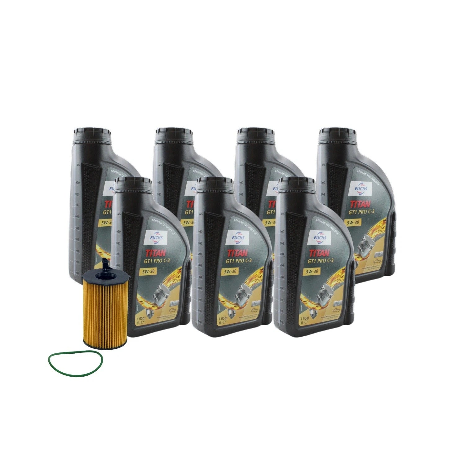 Engine Oil Change Kit 7L Fuchs TITAN GT1 PRO C-3 5W-30 for A6 Quattro (2005–2011)