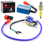 5Pin AC CDI Ignition Coil & 10mm Spark Plug for 70cc 90cc 110cc ATV