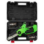 1200W Brushless Mini Chainsaw for Cordless 6" 8" Bar (Auto-Oil, 2 Batteries)