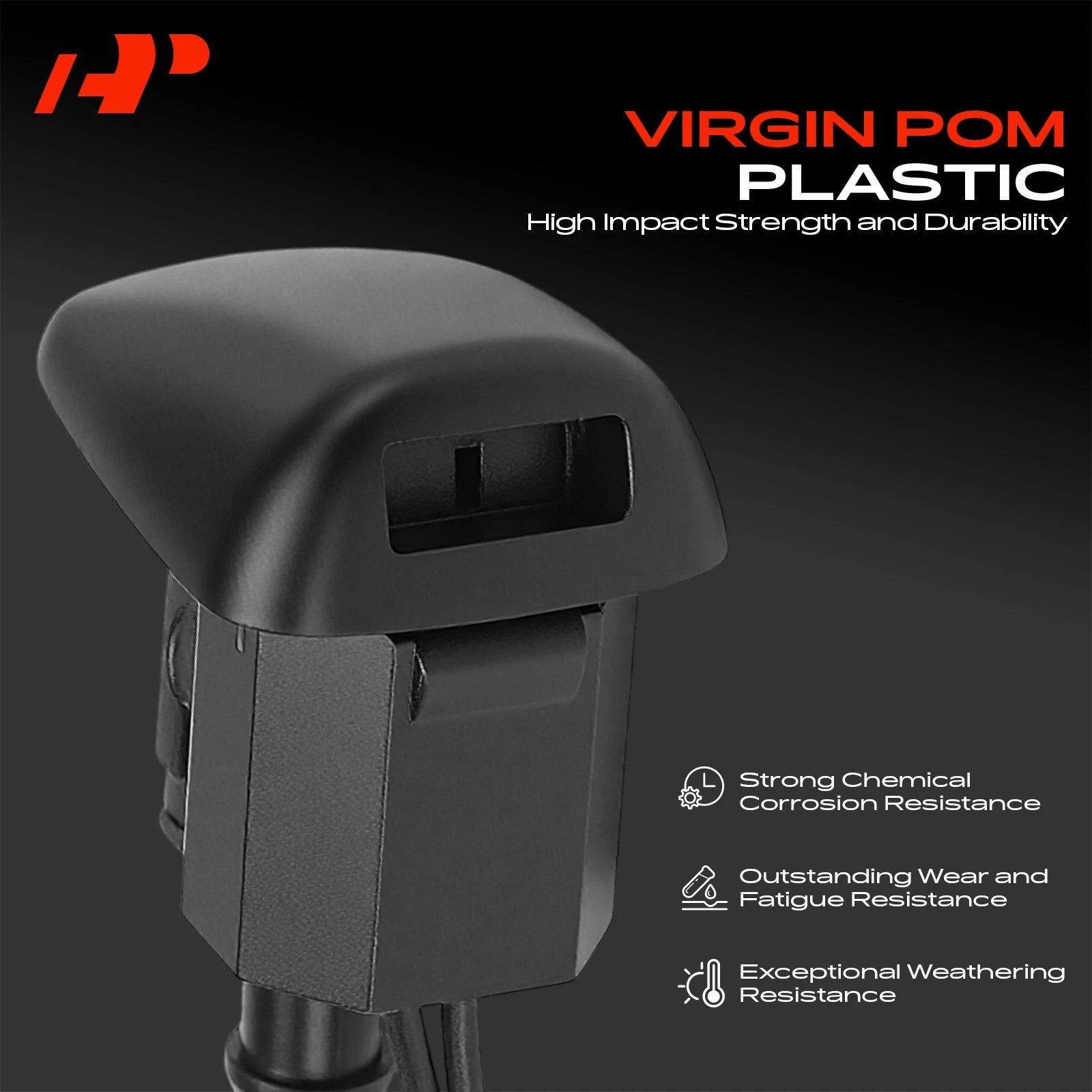 2X Heated Front Windshield Washer Nozzle for BMW 5 Series (2004-2010)