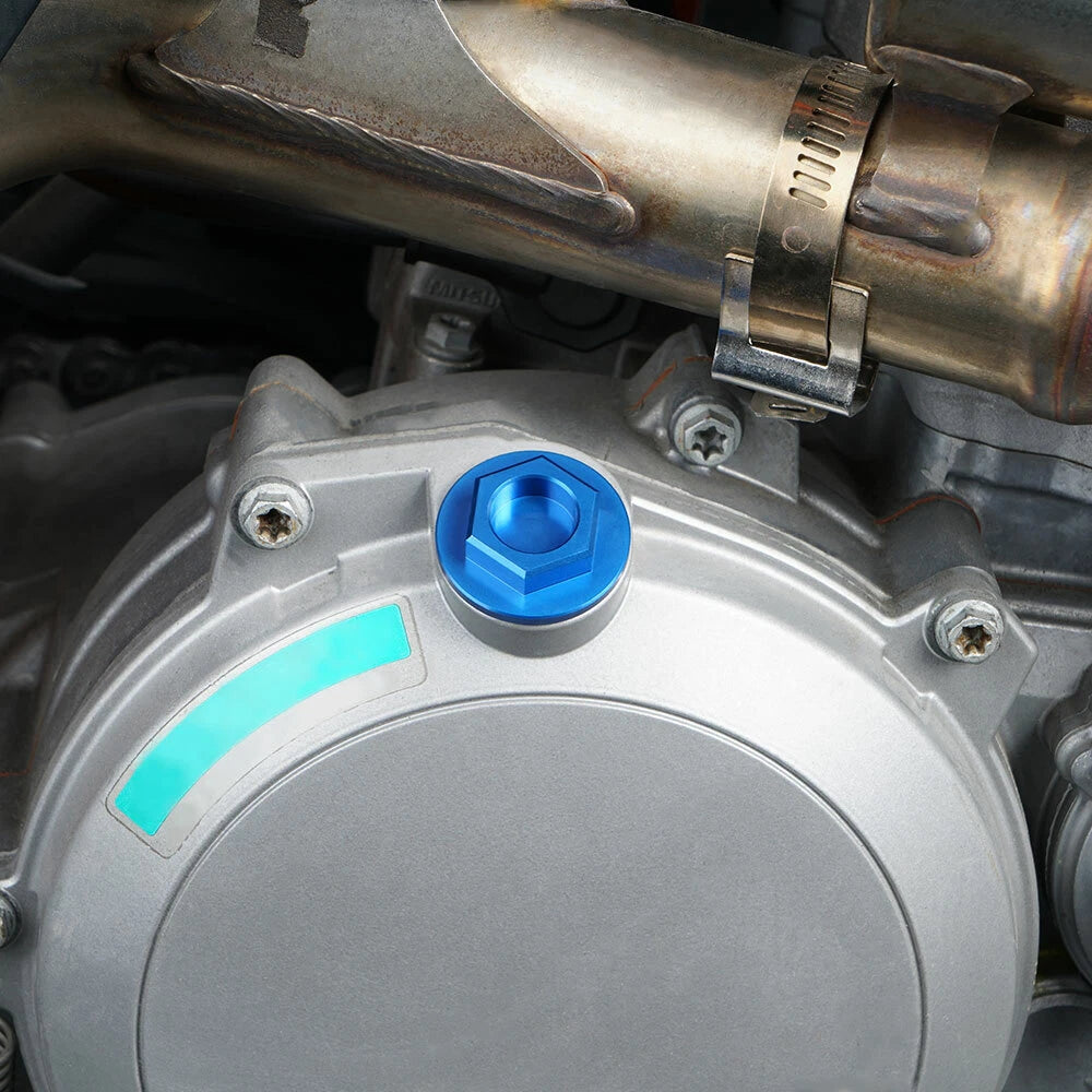 CNC Oil Filler Plug Cap for Husqvarna TC50 TC65 TC85 TC125 TC250 (2014–2019) Blue