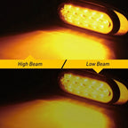 2X Amber LED Side Clearance Marker Lights for Universal Trucks/RVs (12V 24V)