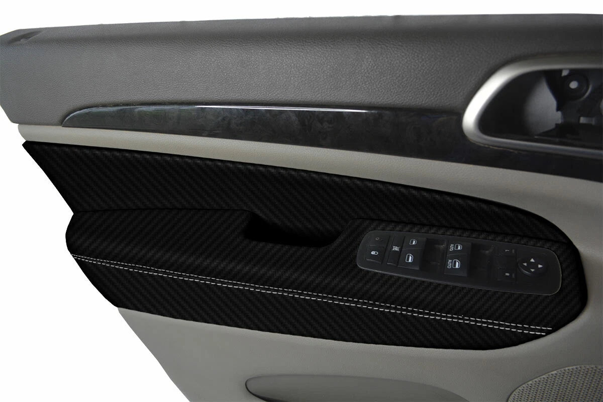 Armrest Door Panel Cover for Jeep Grand Cherokee (2011–2019) Carbon Fiber