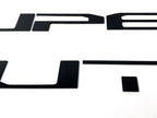 Tailgate Insert Letters OEM Gloss Black for 2020 Ford Super Duty (2017–2024)