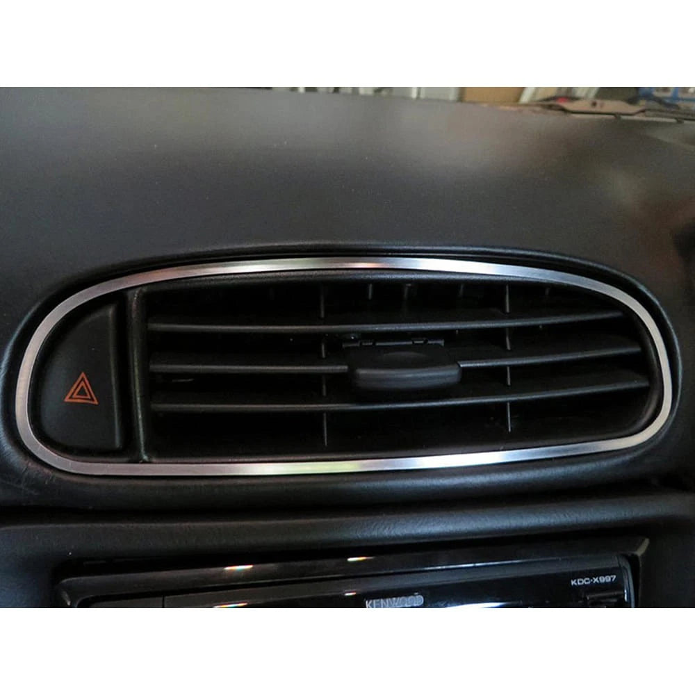 6pc Brushed Stainless Steel Dash Kit for 1997–2004 Chevy Corvette C5