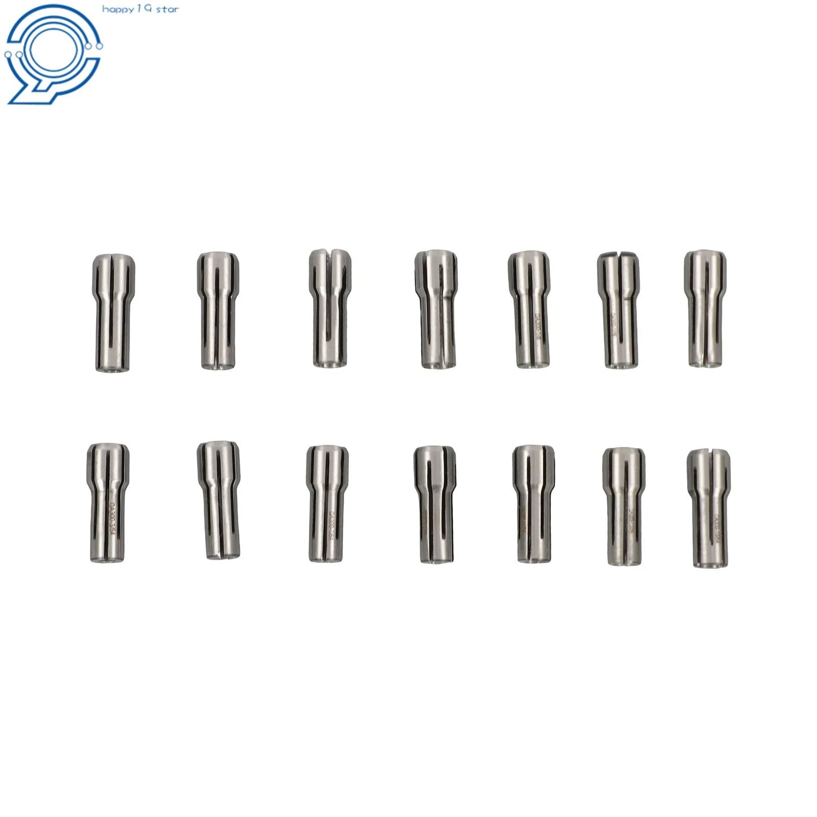 14 Pack Double Angle Collets for Tool Holder (3/64 to 1/4 Inch)