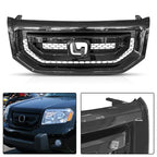 Front Bumper Upper Grille for Honda Pilot (2009-2011) Black