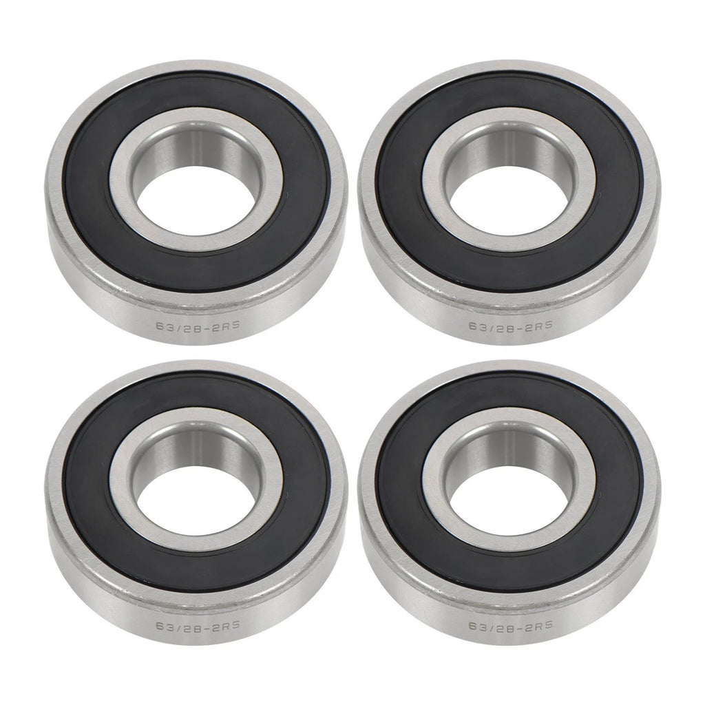Set of 4 Deep Groove Ball Bearings for Various Applications (28x68x18mm)