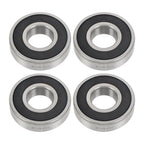 Set of 4 Deep Groove Ball Bearings for Various Applications (28x68x18mm)