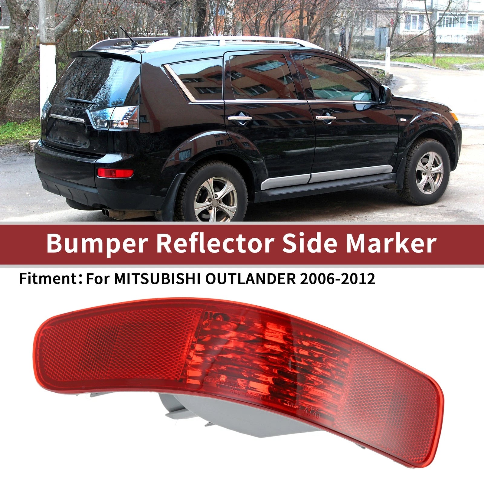 Rear Left Bumper Reflector No. 8355A004 for Mitsubishi Outlander (2006–2012)