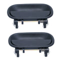 2 x Outer Door Handle Black for Isuzu N Serie (1994–2008)