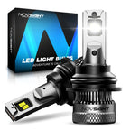 2X 9004 LED Headlight Bulbs 200W 40000LM 6500K for