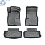 Set of 2 Black TPE Front & 2nd Row Floor Mats Liner for Ford Mustang (2004–2014)