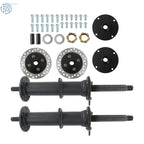 Set of 4 Rear Axle Kit for Go Kart Golf Cart ATV 40" 4 Stud Hub 7" 8" Wheels