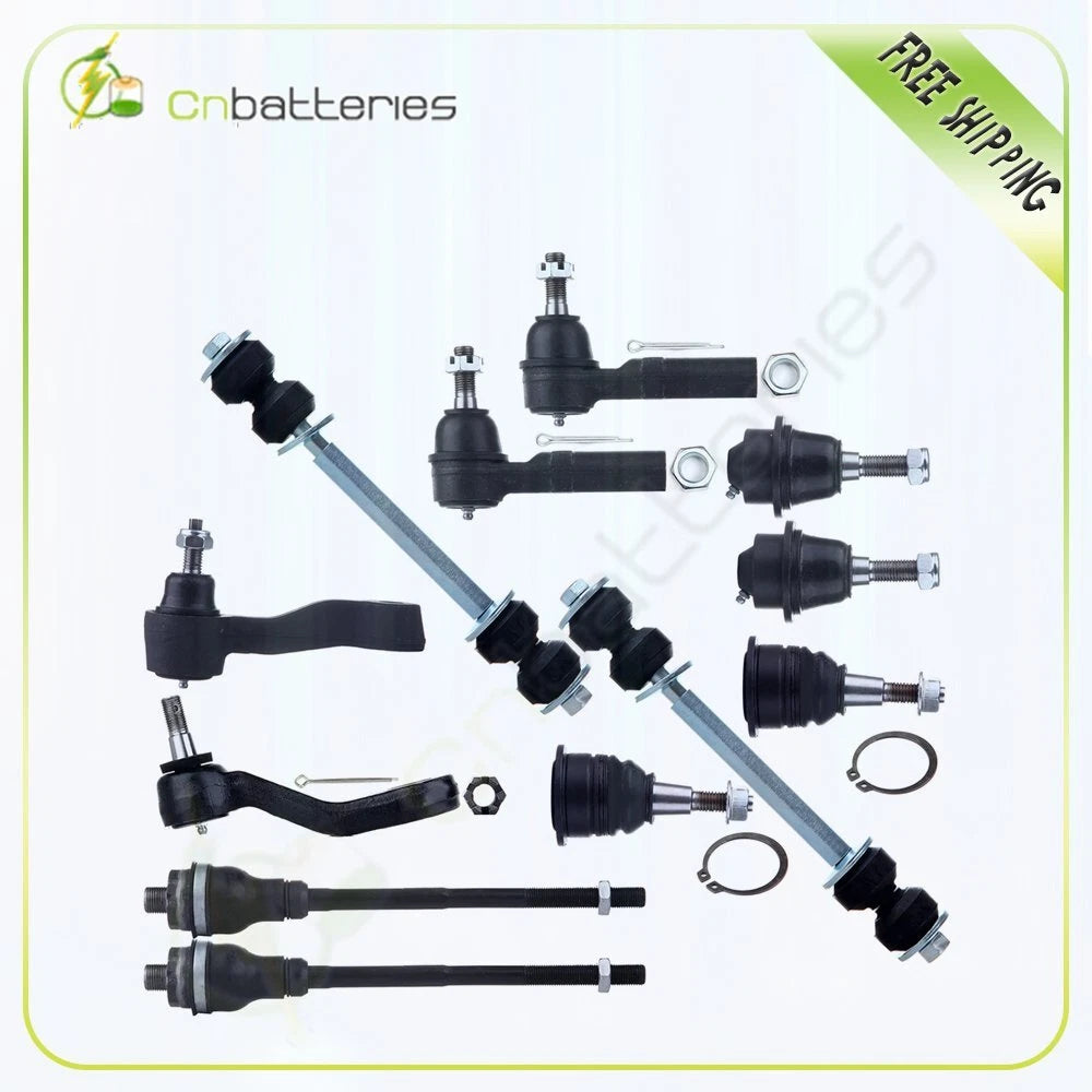 Set of 12 Front Ball Joint Tie Rod Idler Arm for GMC Sierra 2500 (2WD, 4WD)
