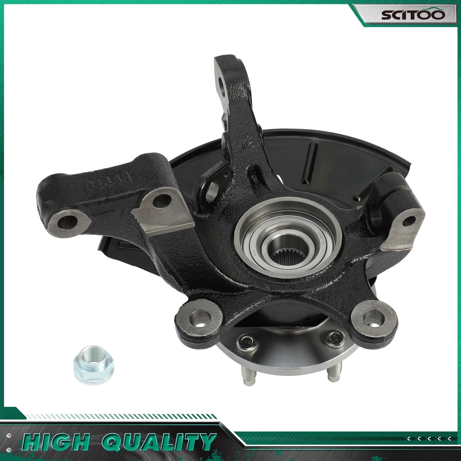 Front Right Wheel Hub and Bearing Knuckle Assembly for Ford Escape Mazda Tribute (2001–2012)