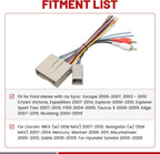 Radio Wiring Harness with Antenna Adapter for Ford F-150 Mustang (2004–2009)