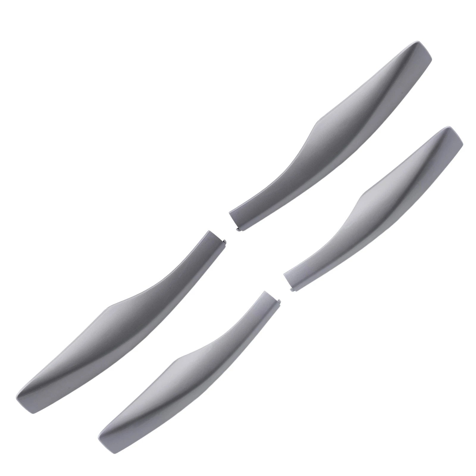 Set of 4 ABS Roof Rail End Covers for Lexus RX RX350 (2010–2015) Silver