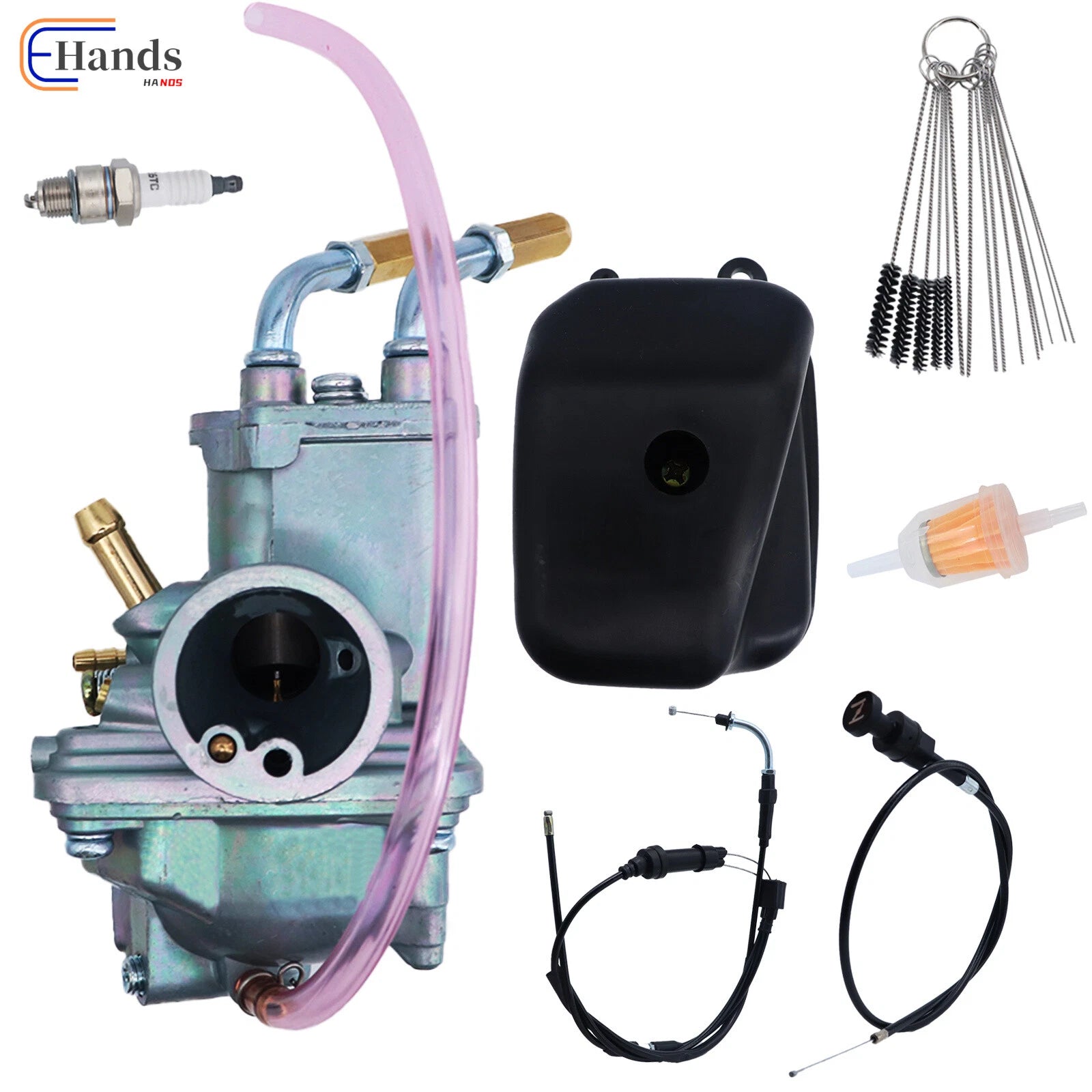 Carburetor & Throttle & Choke Cable & Air Filter Box for Yamaha PEEWEE PY50 PW50 (1990–2023)
