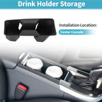 Center Console Cup Holder Organizer for Honda Accord (2023–2025) TPE Black