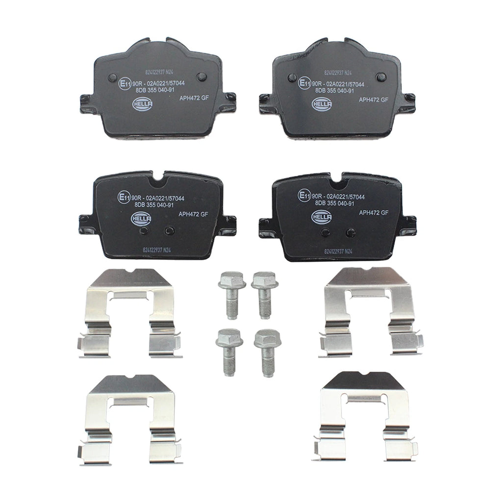 Set of 4 Hella Pagid Rear Disc Brake Pads for BMW G42 G20 G22 G29 Z4, Toyota MkV A90