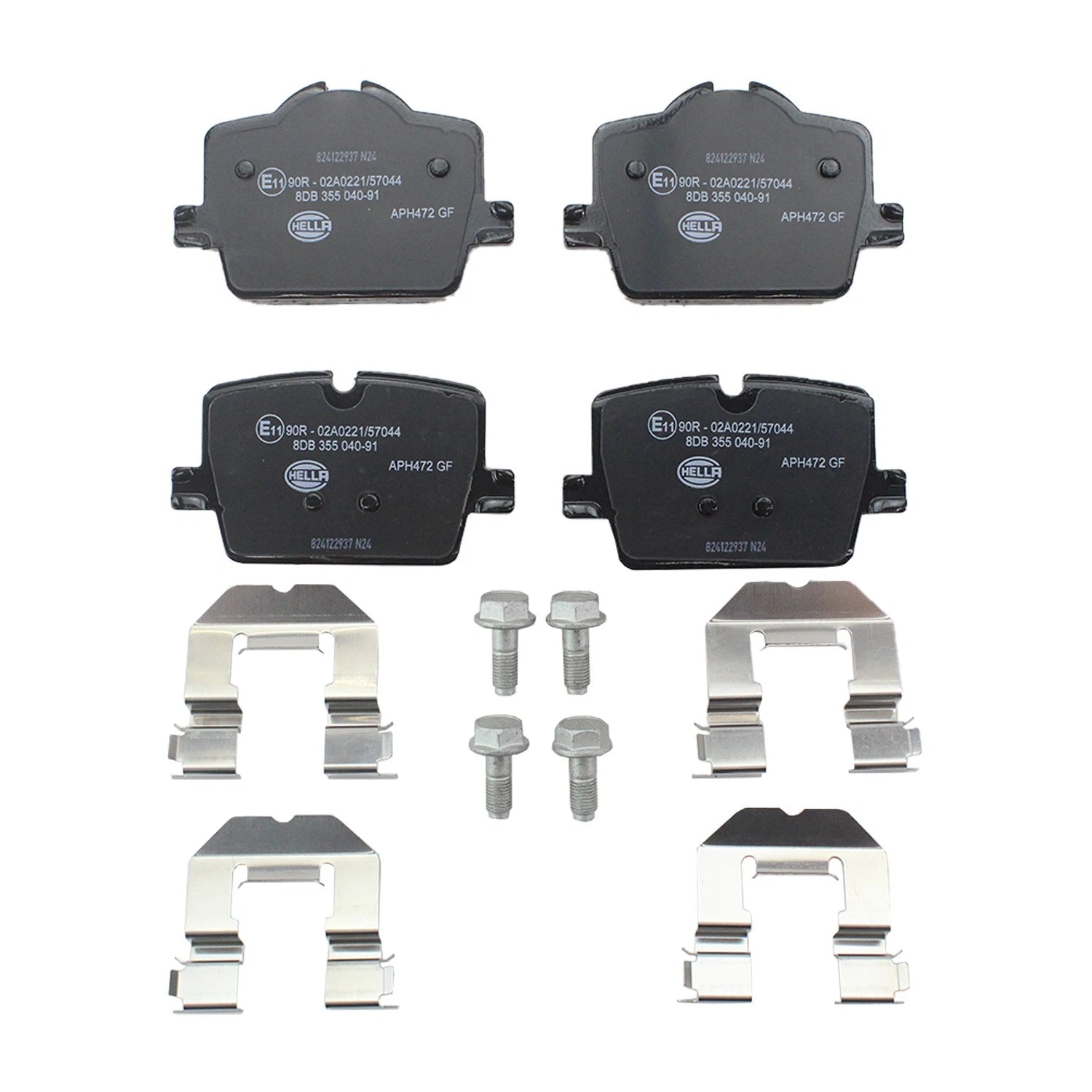 Set of 4 Hella Pagid Rear Disc Brake Pads for BMW G42 G20 G22 G29 Z4, Toyota MkV A90