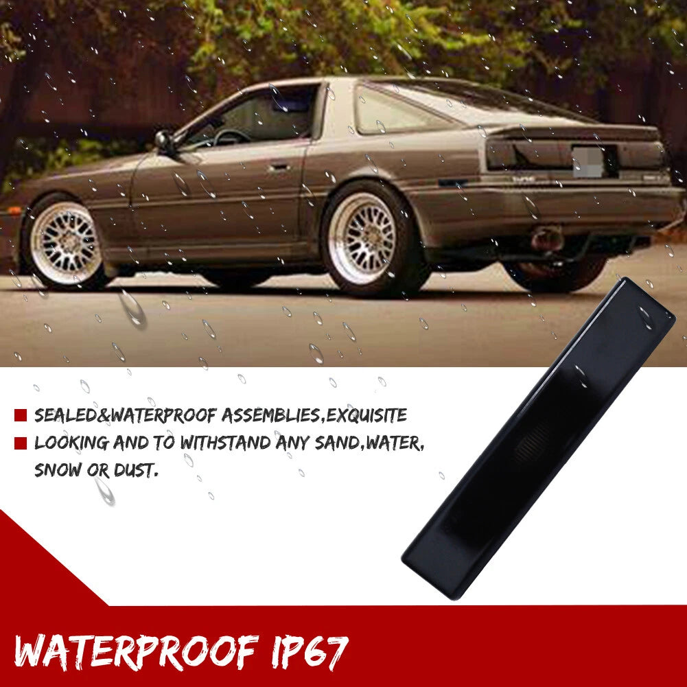 2X Smoked Rear Bumper Side Marker Lights for Toyota Supra MK3 (1986–1992)