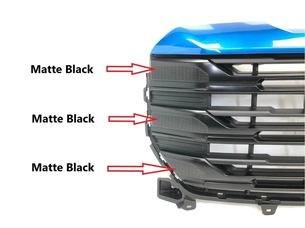 Front Upper Grille for GMC Sierra 1500 (2022–2024) Dynamic Blue MET #44