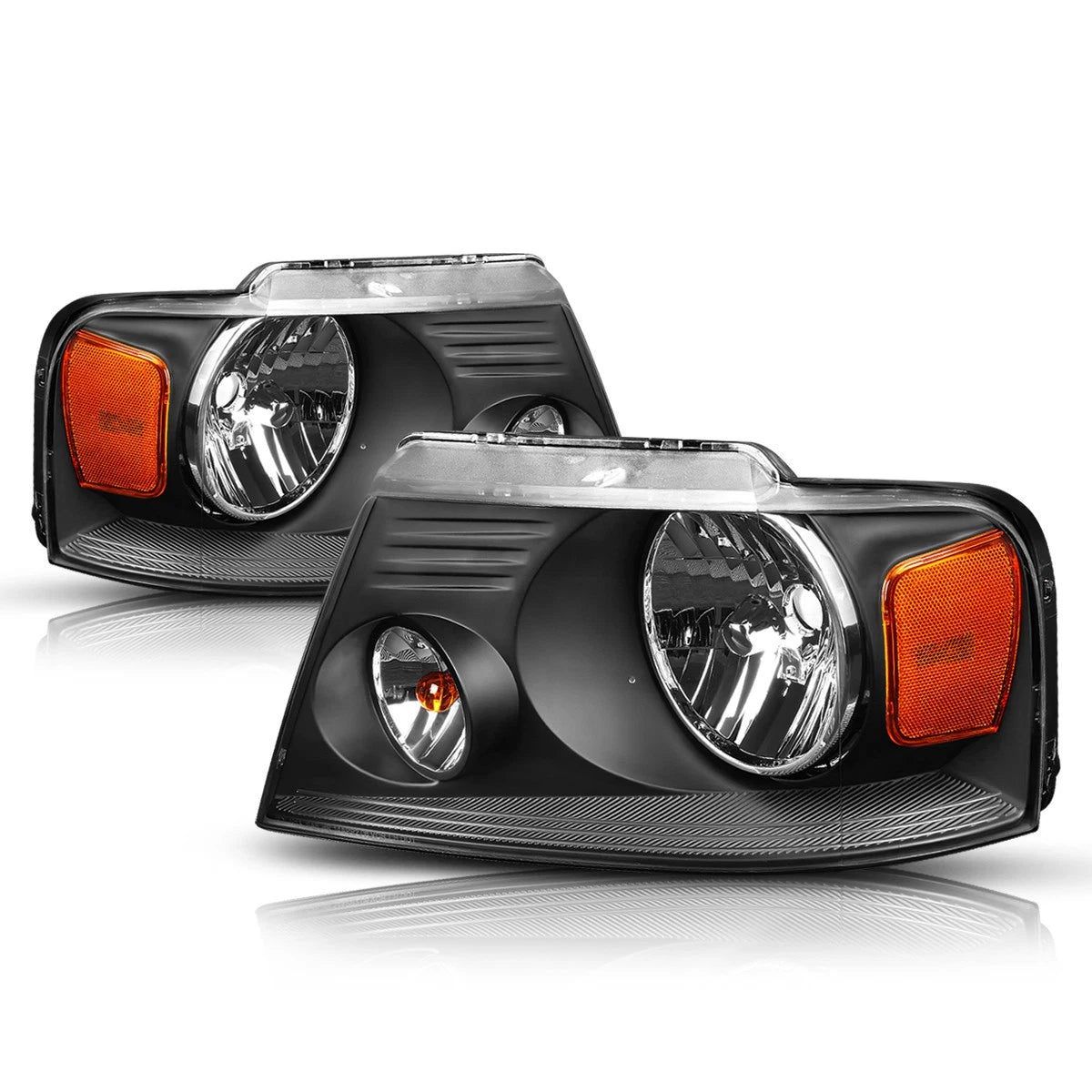 Headlight and Amber Side Corner Lamps for Ford F150 (2004–2008)