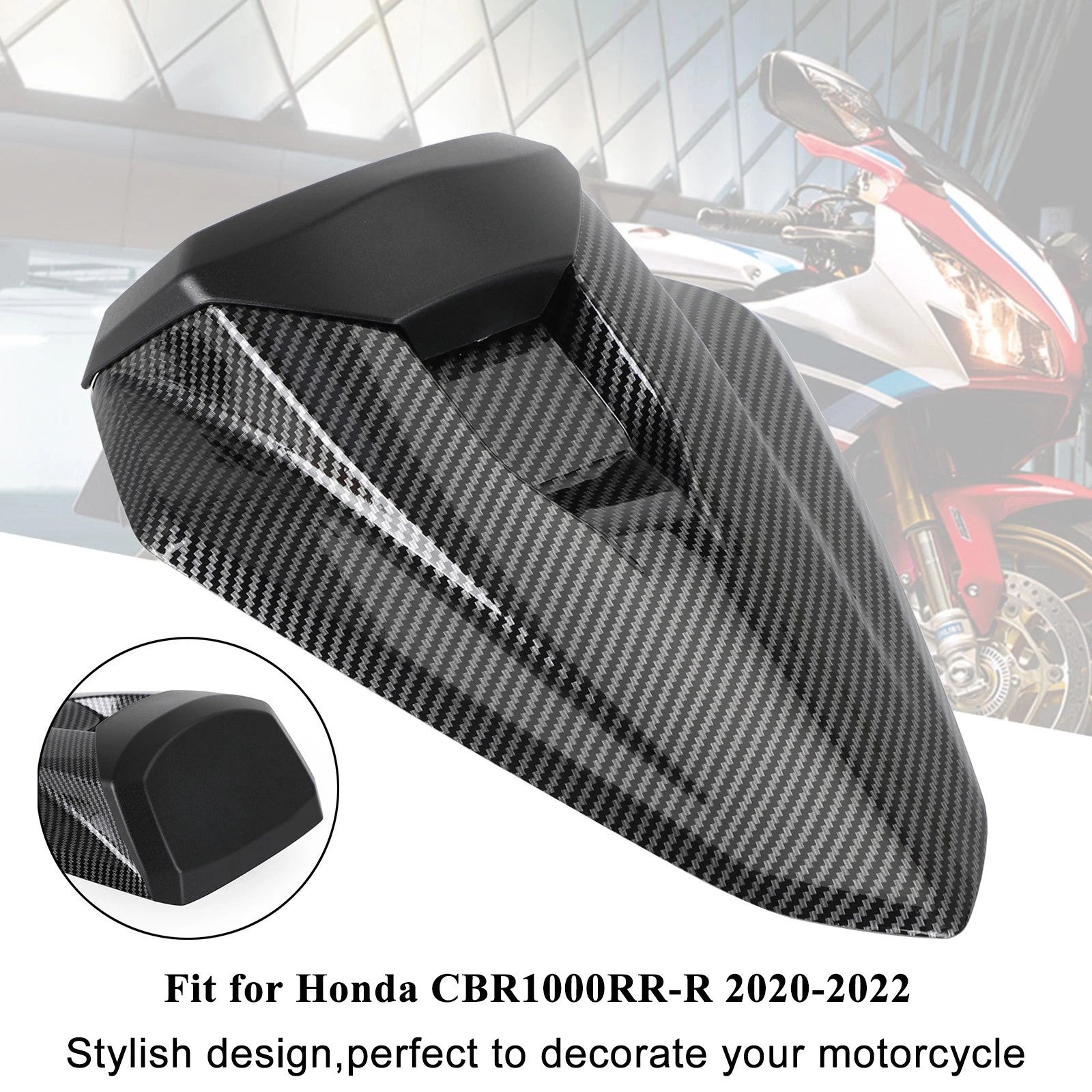 Rear Pillion Seat Cowl Fairing Cover for Honda CBR1000RR-R (2020–2025) Carbon
