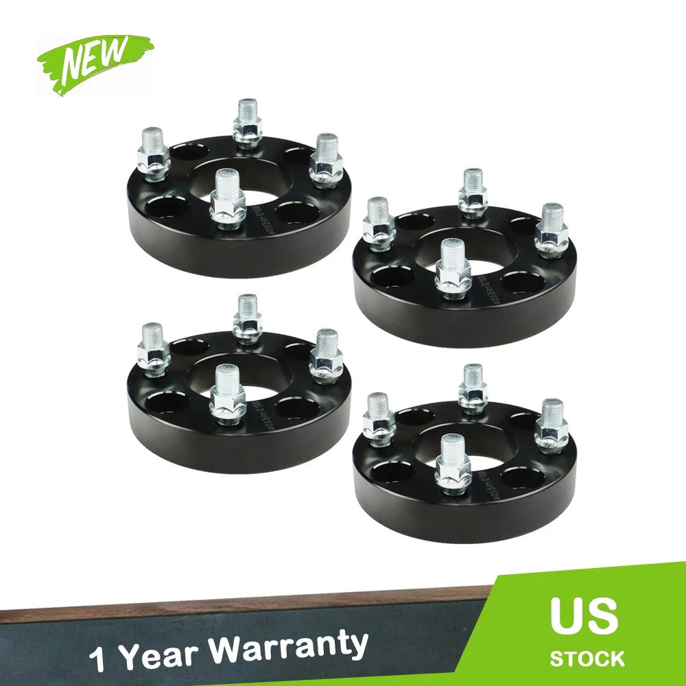 Set of 4 Wheel Spacers for Golf Cart (1/2x20 Studs, 62mm Hub Bore)