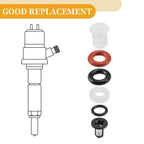 Set of 4 Fuel Injector Seal O Rings for Honda Civic (2011) NBR Rubber Black