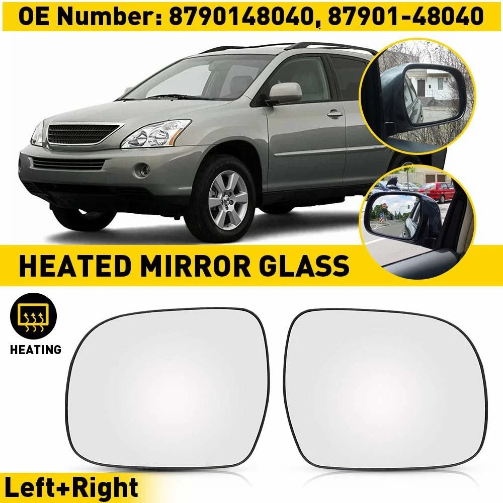 Heated Side Mirror Glass for Lexus RX300 RX330 RX350 RX400H (2004–2009)