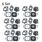 6X Carburetor Gasket Kit for Kawasaki TG20 TG24 TG25 TG33 TD24 TD25 TD33