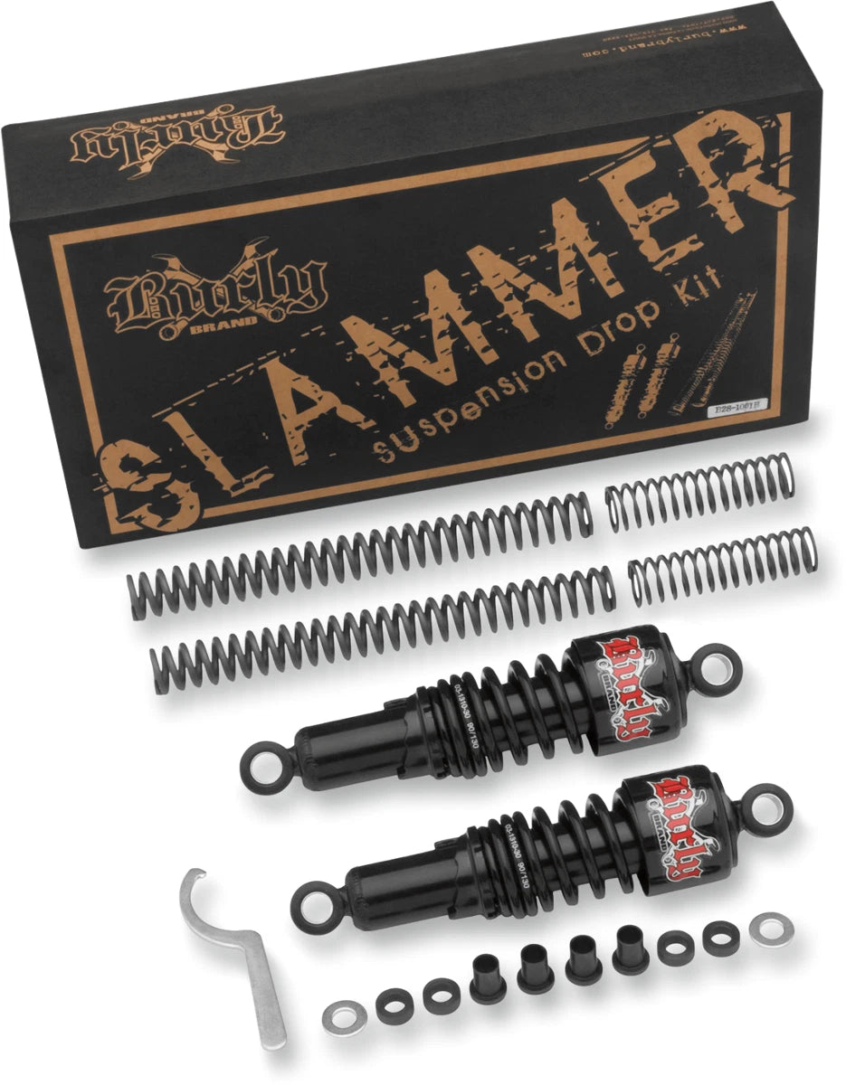 Burly Brand Suspension Kit for XL ('04–'15) B28-1001B, Slammer, Black