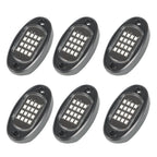Set of 6 RGB LED Rock Lights for Jeep Offroad