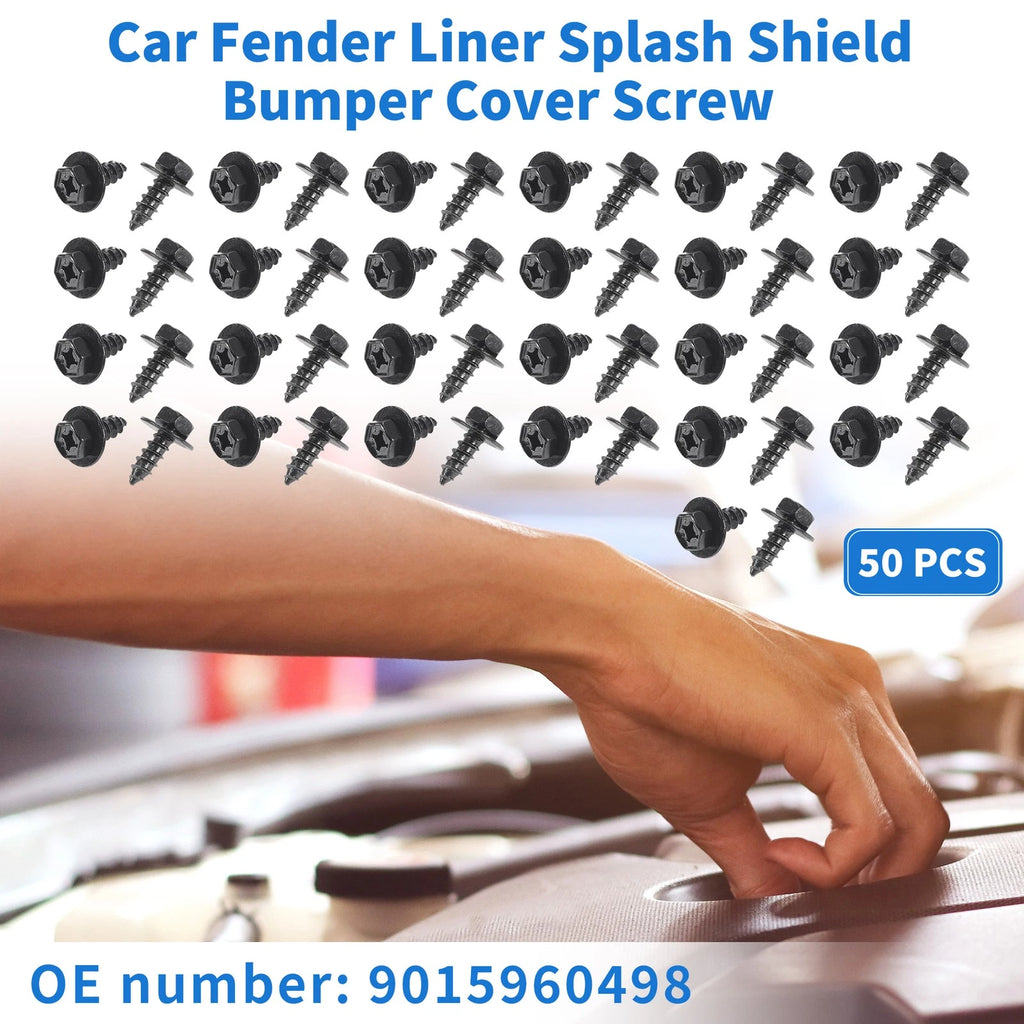 50 Pcs Fender Liner Splash Shield Bumper Cover Screw for Scion XD (2008–2014)