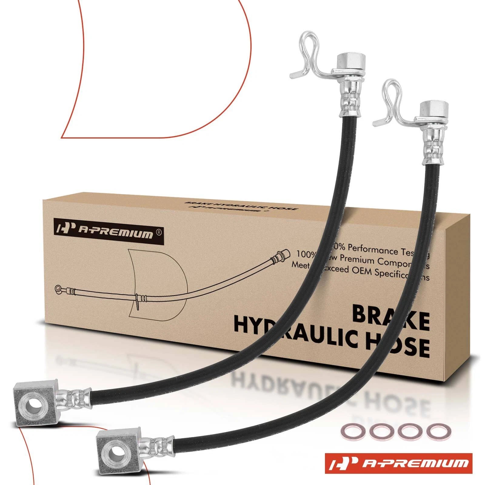 2X Rear Brake Hydraulic Hose for Ford F-150 (2009–2011)