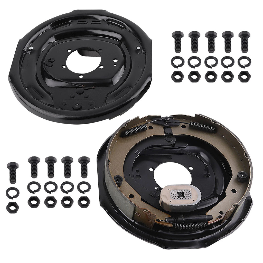 Electric Trailer Axle Brake Assembly Left & Right for 12" (5200–7000 lb) (2011–2015)