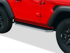 Set of 2 Polished 6" Side Step Nerf Bars for Jeep Wrangler JL (2018–2026)