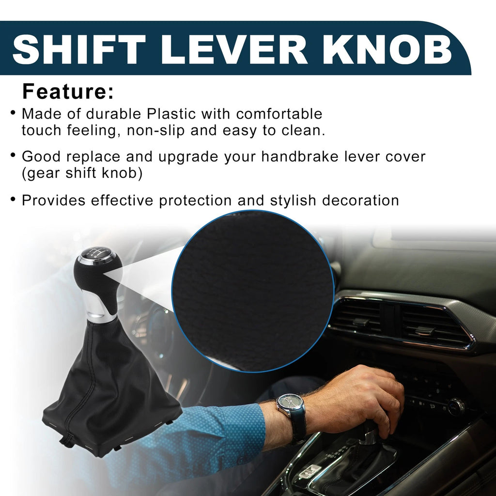 6 Speed Gear Shifter Knob with Cover No. 8K0863278H for Audi A4 B8 (2007–2015)