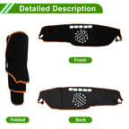 Dashboard Cover for Mercedes-Benz E-Class (2017–2021) Black Orange