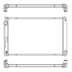 Replacement Plastic/Aluminum Radiator w/Towing Package (See compatibility Chart)