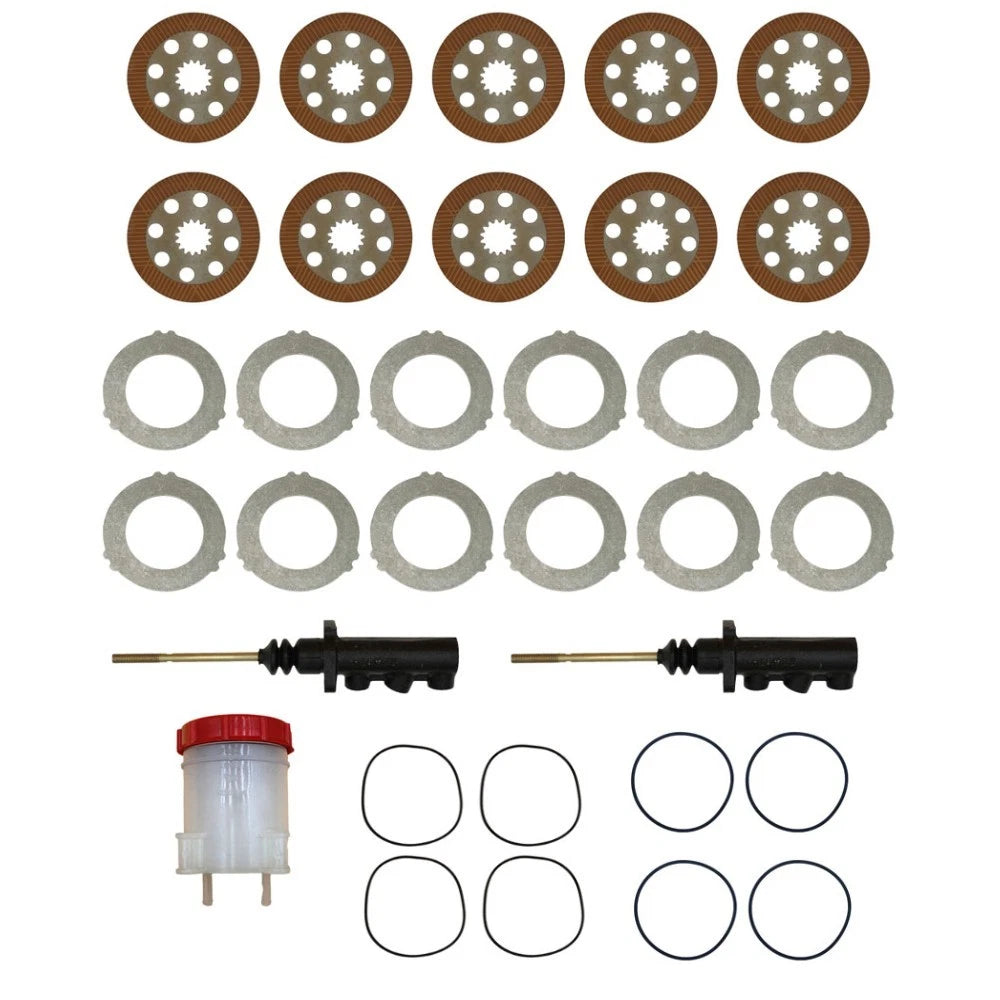 Brake Plate Set with Master Cylinder and Reservoir for JCB (Replaces 126-00200)