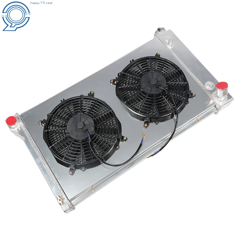 3 Row Aluminum Radiator with Shroud Fan for Chevy GMC C/K 10/20/30 (1967–1972)