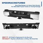 Chrome Rear Step Bumper for Toyota Tundra (2022–2026) w/ Towing Pkg